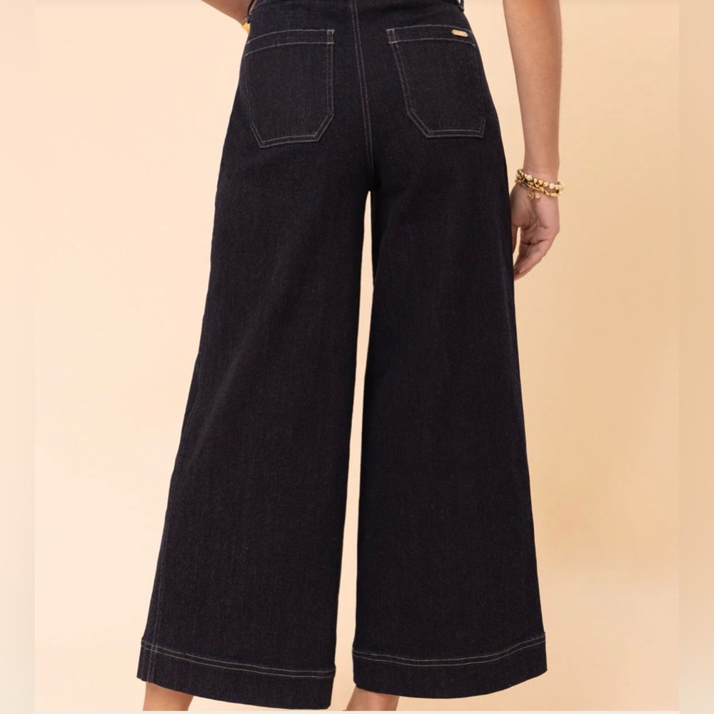 Spartina Pritchard Wide Leg Pull-On Jean Midnight Marina Rinse Wash - large